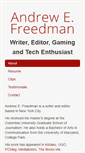 Mobile Screenshot of andrewfreedman.net